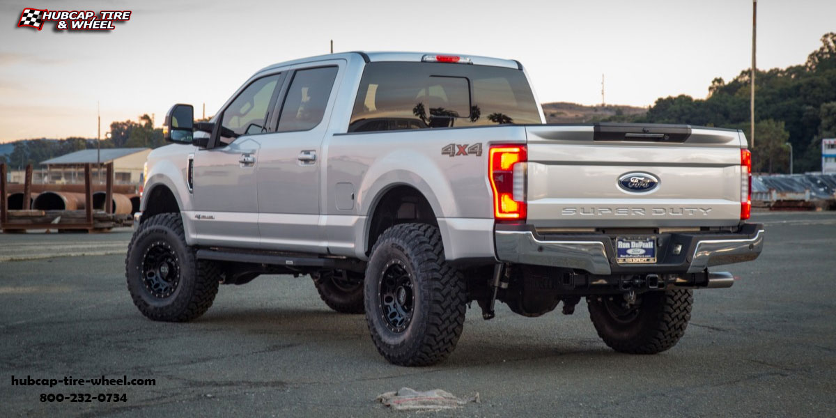 vehicle gallery/2018 ford f 250 super duty xd series xd129 holeshot satin black 20x10 custom aftermarket truck  Satin Black wheels and rims