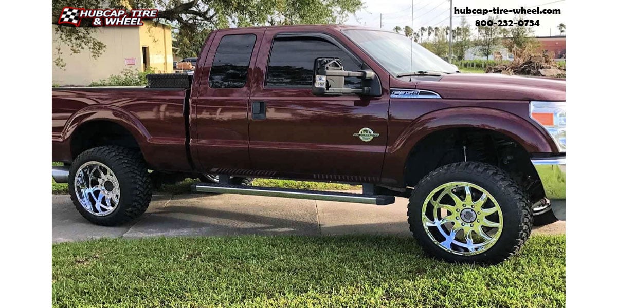 vehicle gallery/2018 ford f 350 super duty asanti offroad ab810 ballistic chrome 20x12 custom aftermarket truck  Chrome wheels and rims