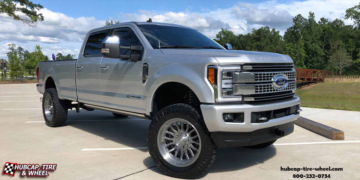 vehicle gallery/2018 ford f 350 super duty asanti offroad ab815 workhorse titanium brushed 20x10 custom aftermarket truck  Titanium Brushed wheels and rims