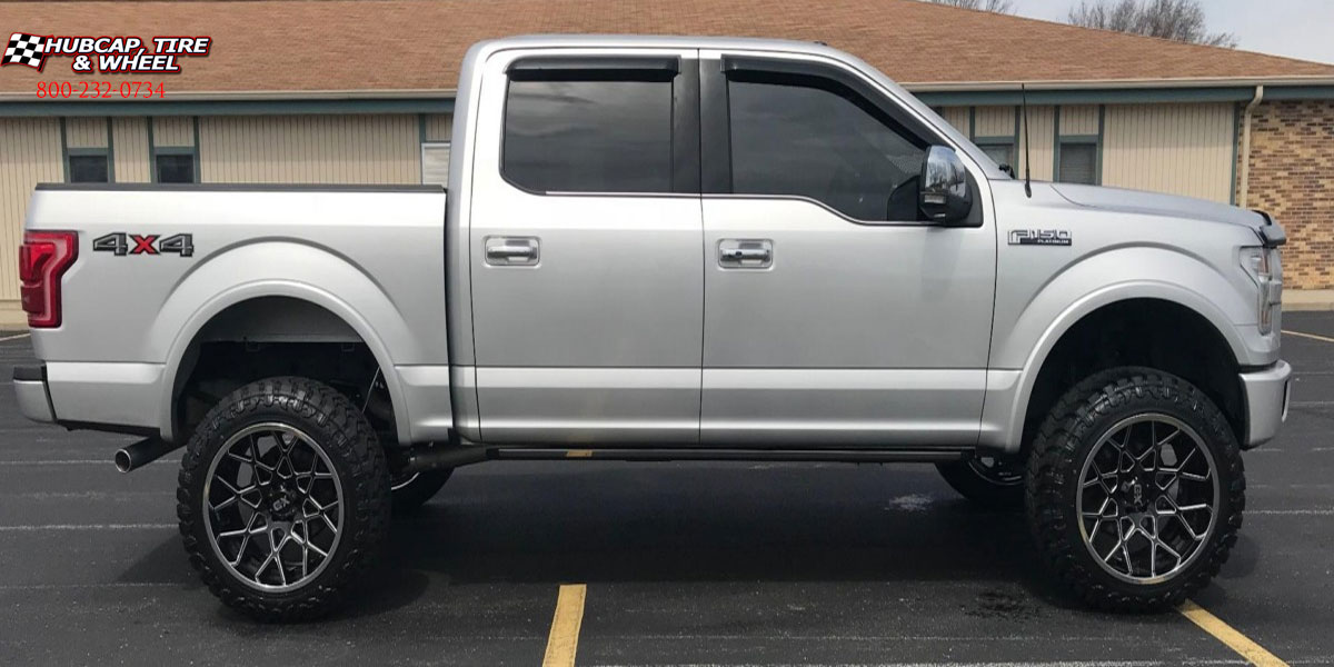 vehicle gallery/2018 ford f150 xd series xd203 chopstix gloss black chrome lip 20x10 custom aftermarket  Gloss Black w/ Chrome Lip wheels and rims