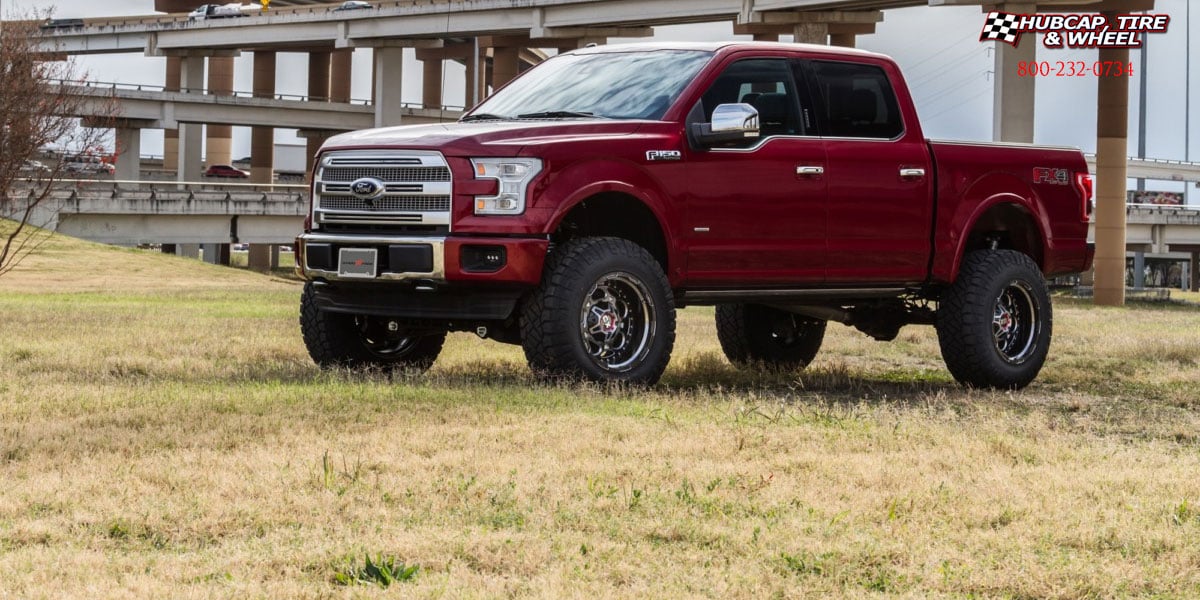 vehicle gallery/2018 ford f250 super duty xd series xd837 demodog gloss black milled black 20x12 custom aftermarket  Gloss Black Milled  wheels and rims