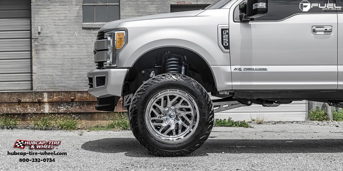 vehicle gallery/ford f 250 super duty fuel triton d210 22x14  Chrome wheels and rims