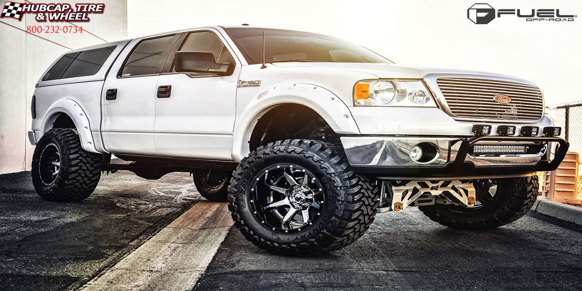 vehicle gallery/2018 ford f 150 fuel d247 rampage chrome center gloss black lip 20x12 custom aftermarket Chrome w/ Gloss Black Lip wheels and rims