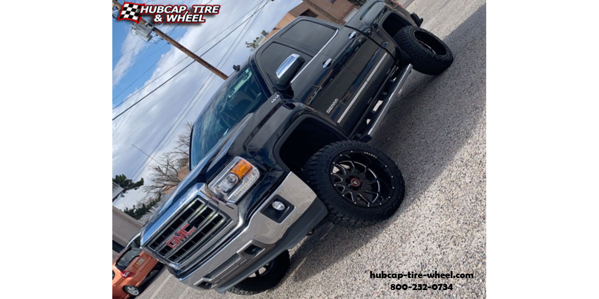 vehicle gallery/2018 gmc sierra asanti offroad ab810 ballistic gloss black milled 22x12 custom aftermarket truck  Gloss Black Milled wheels and rims