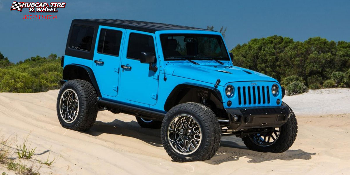 vehicle gallery/2018 jeep rubicon xd series xd201 grenade gloss black chrome lip 20x10 custom aftermarket  Gloss Black w/ Chrome Lip wheels and rims