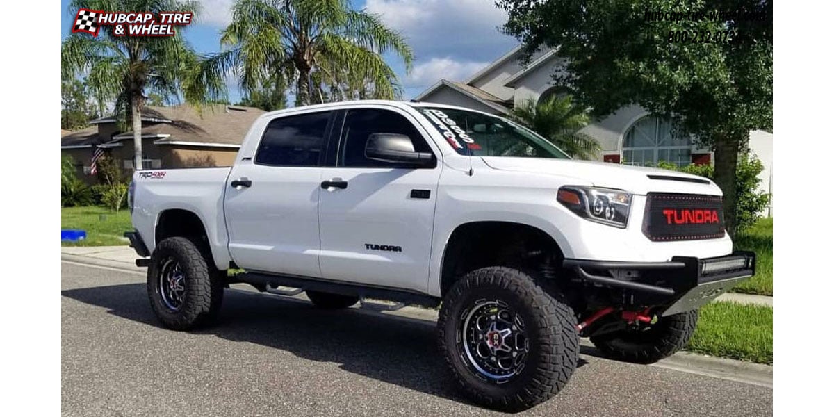 vehicle gallery/2018 toyota tundra xd series xd837 demodog gloss black milled 20x12 custom aftermarket truck  Gloss Black Milled  wheels and rims