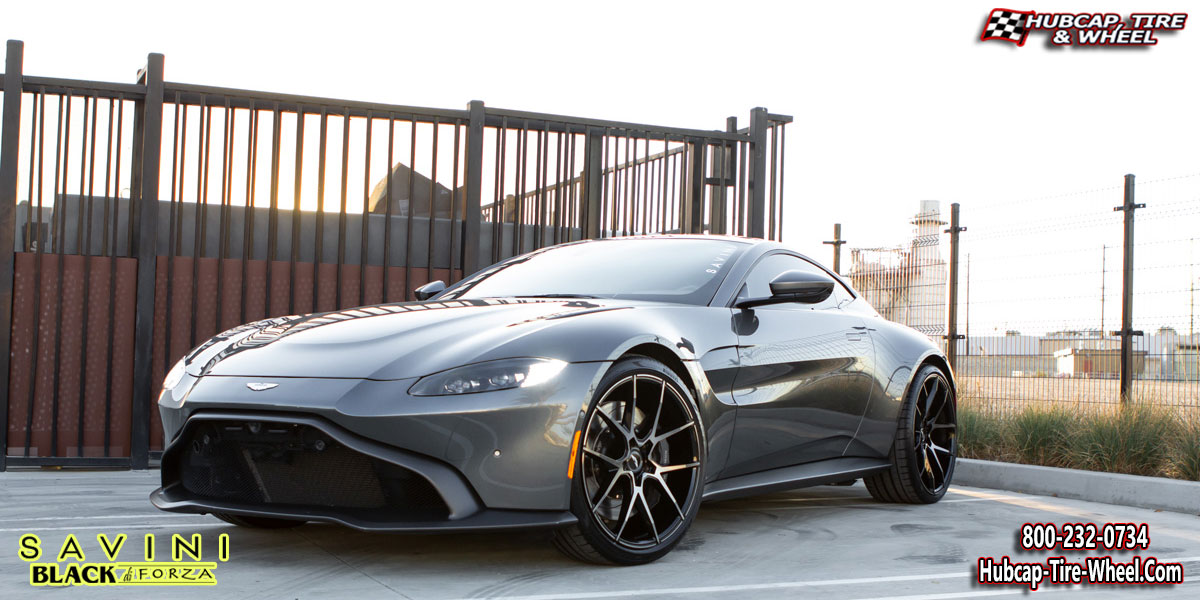 2019 aston martin vantage savini black di forza bm14 machined black 22x9 custom wheels aftermarket rims.html Machined Black wheels and rims