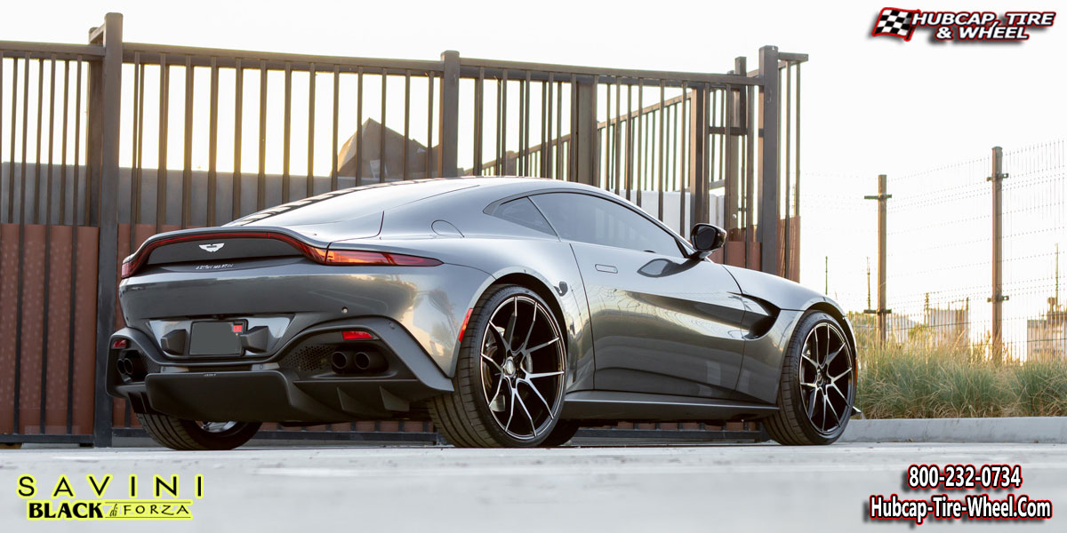 2019 aston martin vantage savini black di forza bm14 machined black 22x9 custom wheels aftermarket rims.html Machined Black wheels and rims
