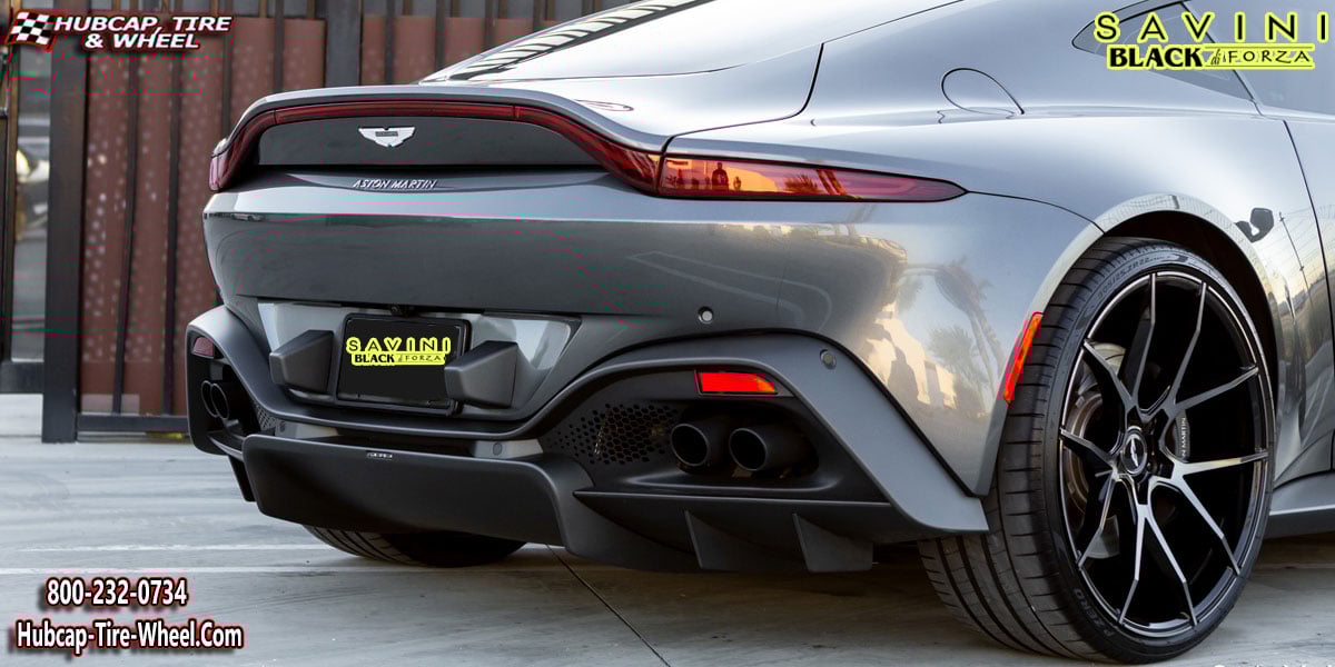 2019 aston martin vantage savini black di forza bm14 machined black 22x9 custom wheels aftermarket rims.html Machined Black wheels and rims