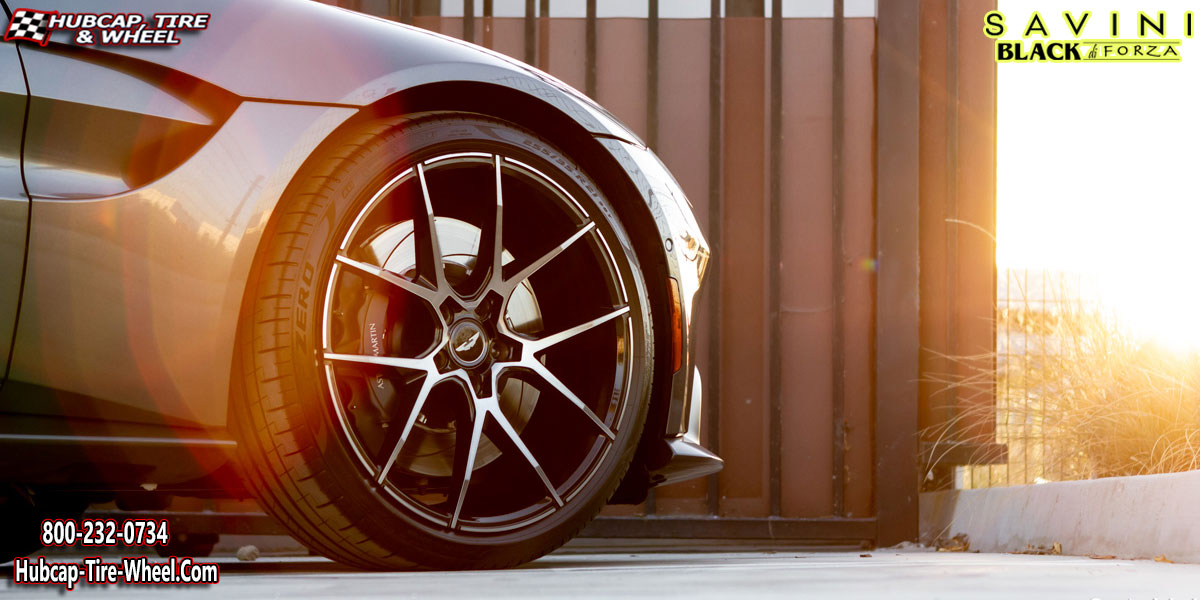 2019 aston martin vantage savini black di forza bm14 machined black 22x9 custom wheels aftermarket rims.html Machined Black wheels and rims