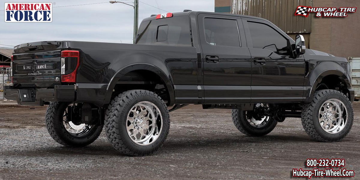 2020 ford f 250 super duty american force no1 terra ss8 mirror finish polished 22x10 aftermarket custom rims wheels.html Polished wheels and rims