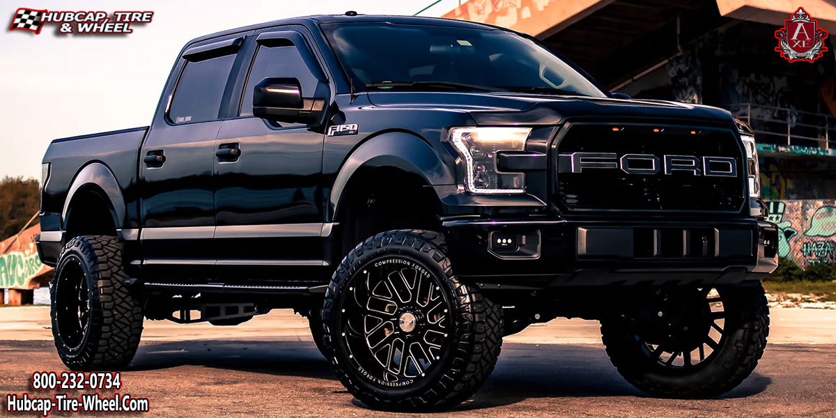 2020 ford f150 ax20 compression forged gloss black milled 22x14 custom wheels aftermarket rims.html Gloss Black Milled wheels and rims