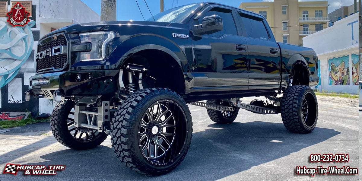2020 ford f150 ax60 compression forged gloss black milled 22x12 custom wheels aftermarket rims.html Gloss Black Milled wheels and rims