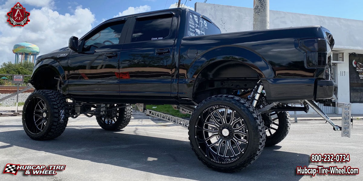 2020 ford f150 ax60 compression forged gloss black milled 22x12 custom wheels aftermarket rims.html Gloss Black Milled wheels and rims