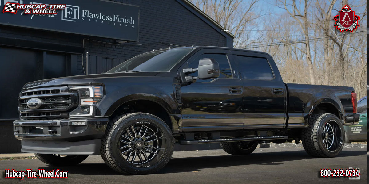 2021 ford f 250 axe off road hades gloss black milled accents 22x12 custom wheels aftermarket rims.html Gloss Black Milled Accents wheels and rims