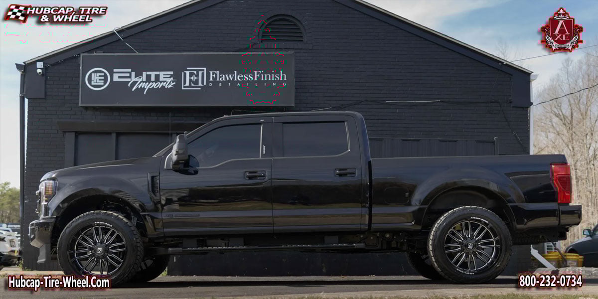 2021 ford f 250 axe off road hades gloss black milled accents 22x12 custom wheels aftermarket rims.html Gloss Black Milled Accents wheels and rims