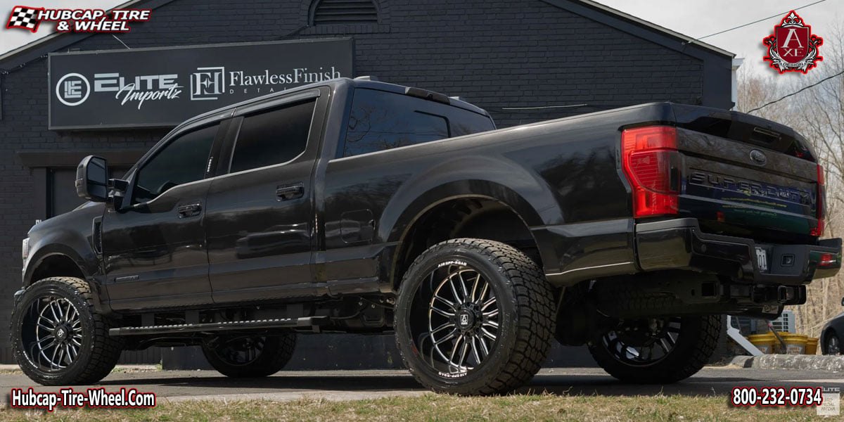 2021 ford f 250 axe off road hades gloss black milled accents 22x12 custom wheels aftermarket rims.html Gloss Black Milled Accents wheels and rims