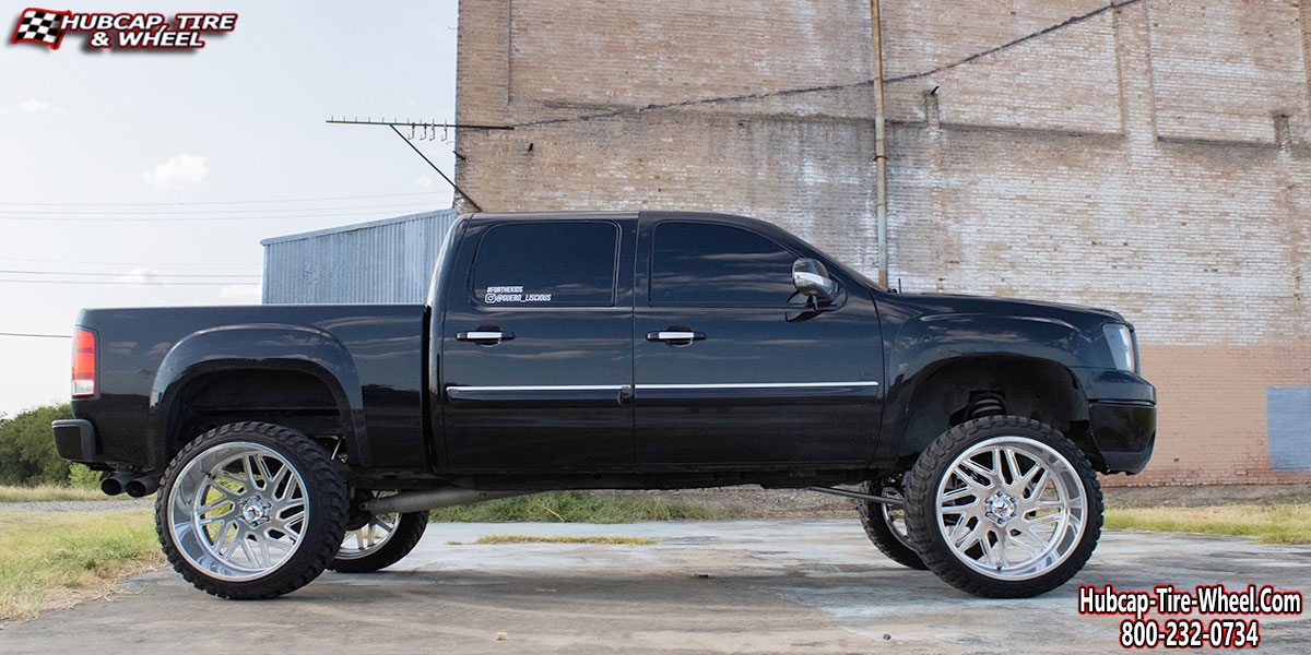 2021 gmc sierra kg1 forged yaz kf009 polished 26x16 aftermarket custom rims wheels.html Polished wheels and rims
