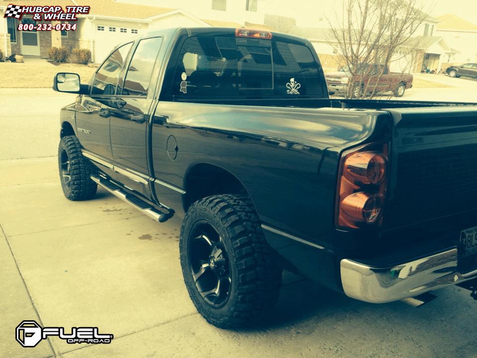 vehicle gallery/dodge ram 1500 fuel dune d523 20X10  Black & Milled wheels and rims