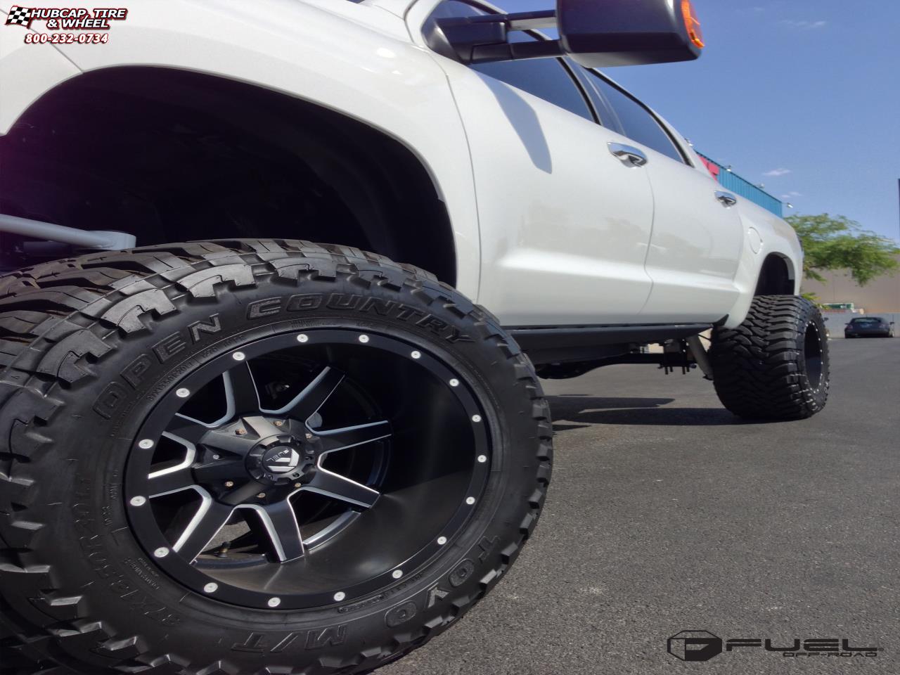 vehicle gallery/toyota tundra fuel maverick d538 20X12  Black & Milled wheels and rims
