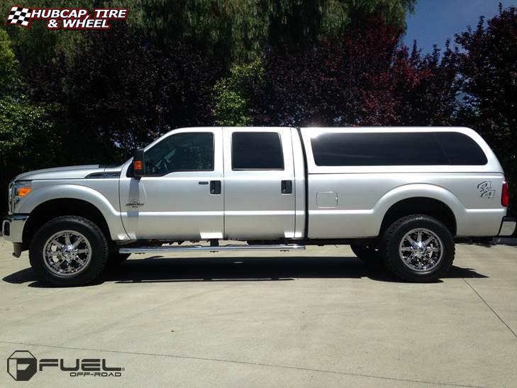 vehicle gallery/ford f 250 fuel nutz d540 0X0  Chrome wheels and rims