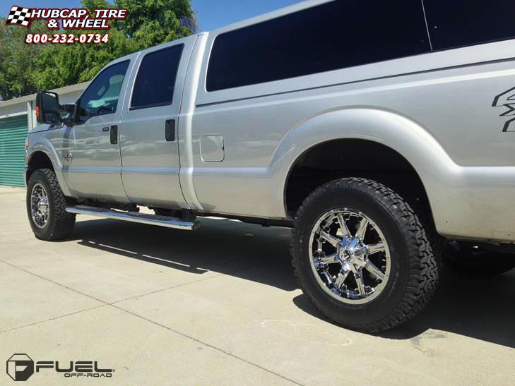 vehicle gallery/ford f 250 fuel nutz d540 0X0  Chrome wheels and rims