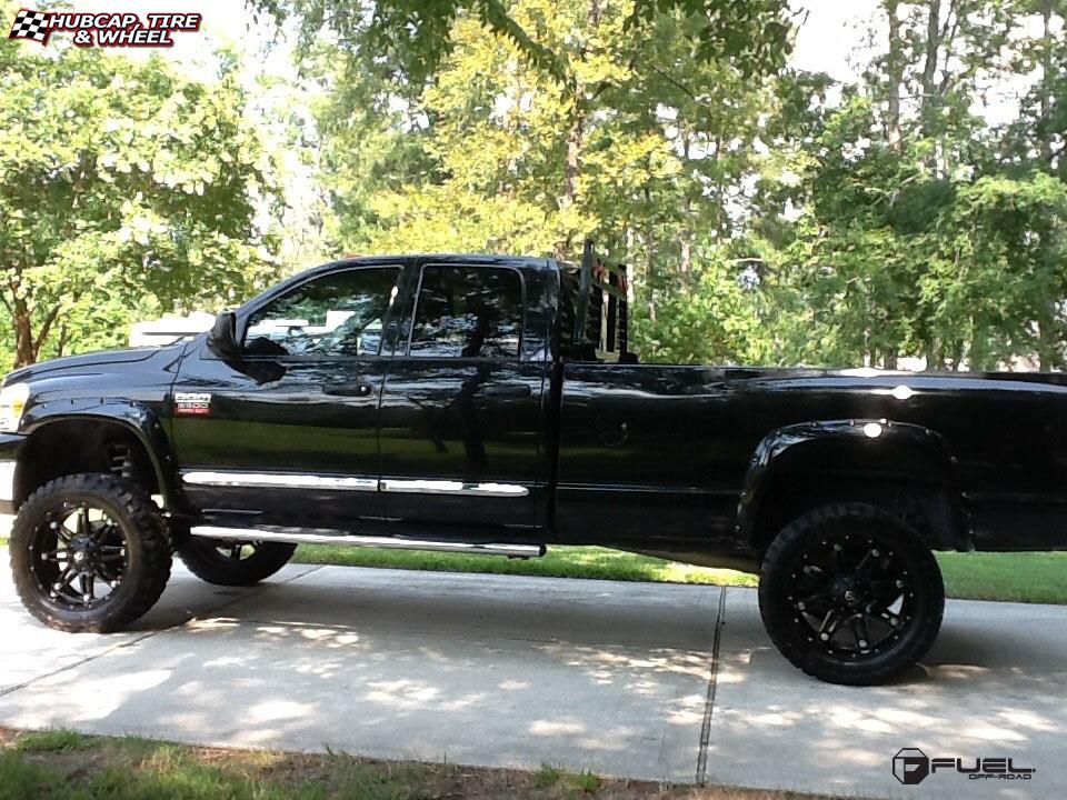 vehicle gallery/dodge ram fuel hostage d531 22X12  Matte Black wheels and rims