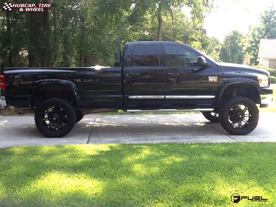 vehicle gallery/dodge ram fuel hostage d531 22X12  Matte Black wheels and rims