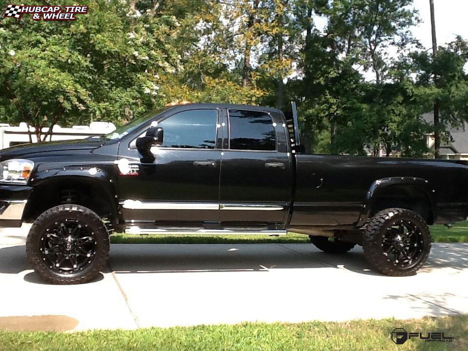 vehicle gallery/dodge ram fuel hostage d531 22X12  Matte Black wheels and rims