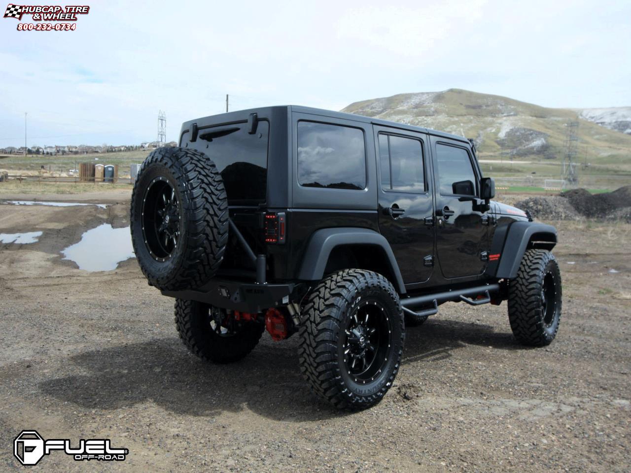 vehicle gallery/jeep wrangler fuel krank d517 20X10  Matte Black & Milled wheels and rims