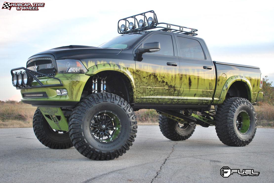 vehicle gallery/dodge ram fuel hostage d531 0X0  Matte Black wheels and rims