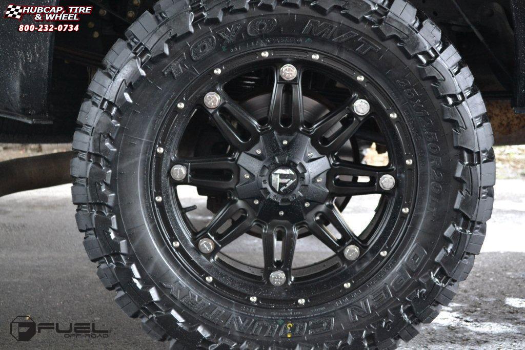 vehicle gallery/ford f 250 fuel hostage d531 0X0  Matte Black wheels and rims