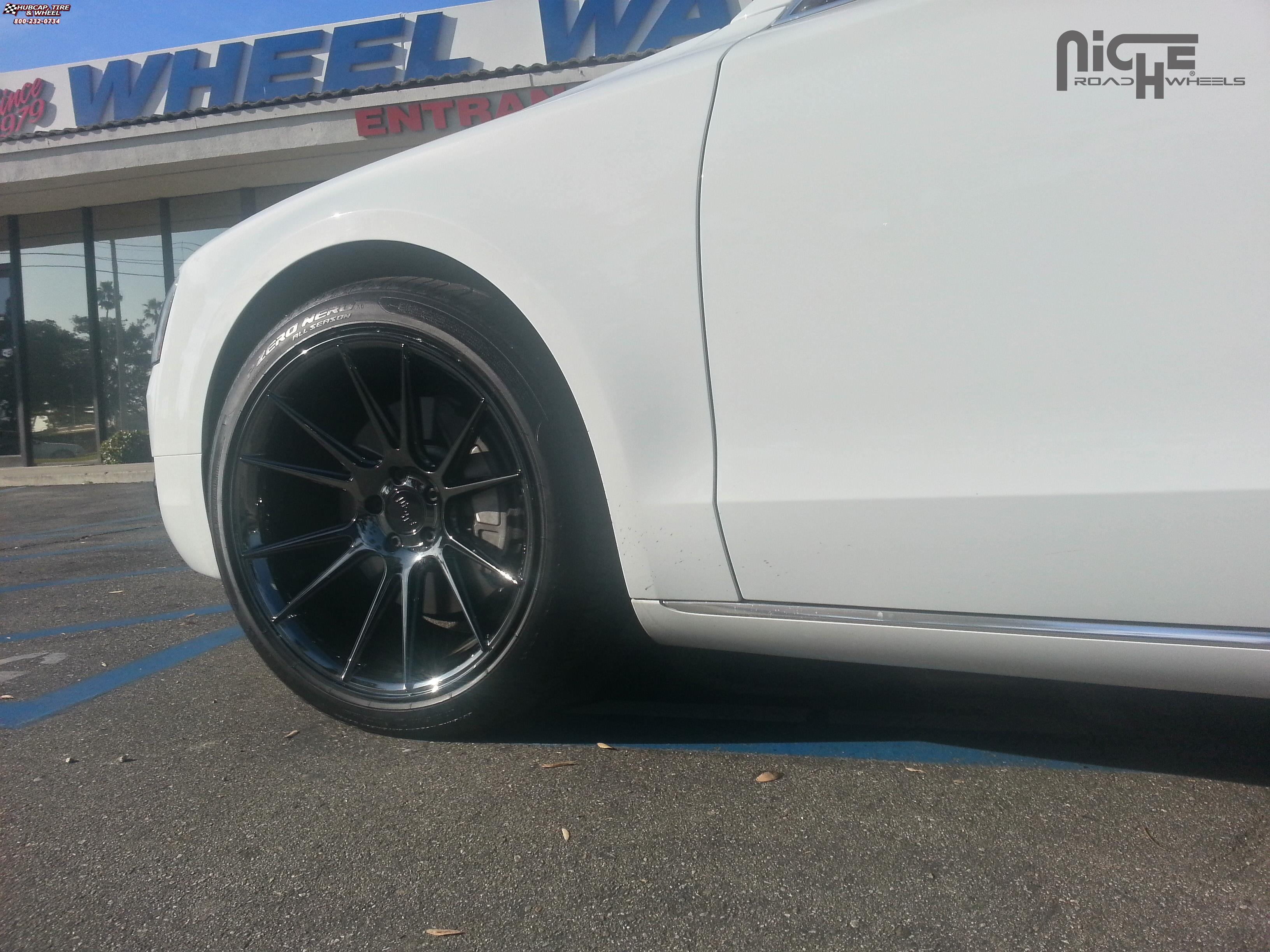 vehicle gallery/audi a8 niche vicenza m154 20x105  Black Chrome wheels and rims