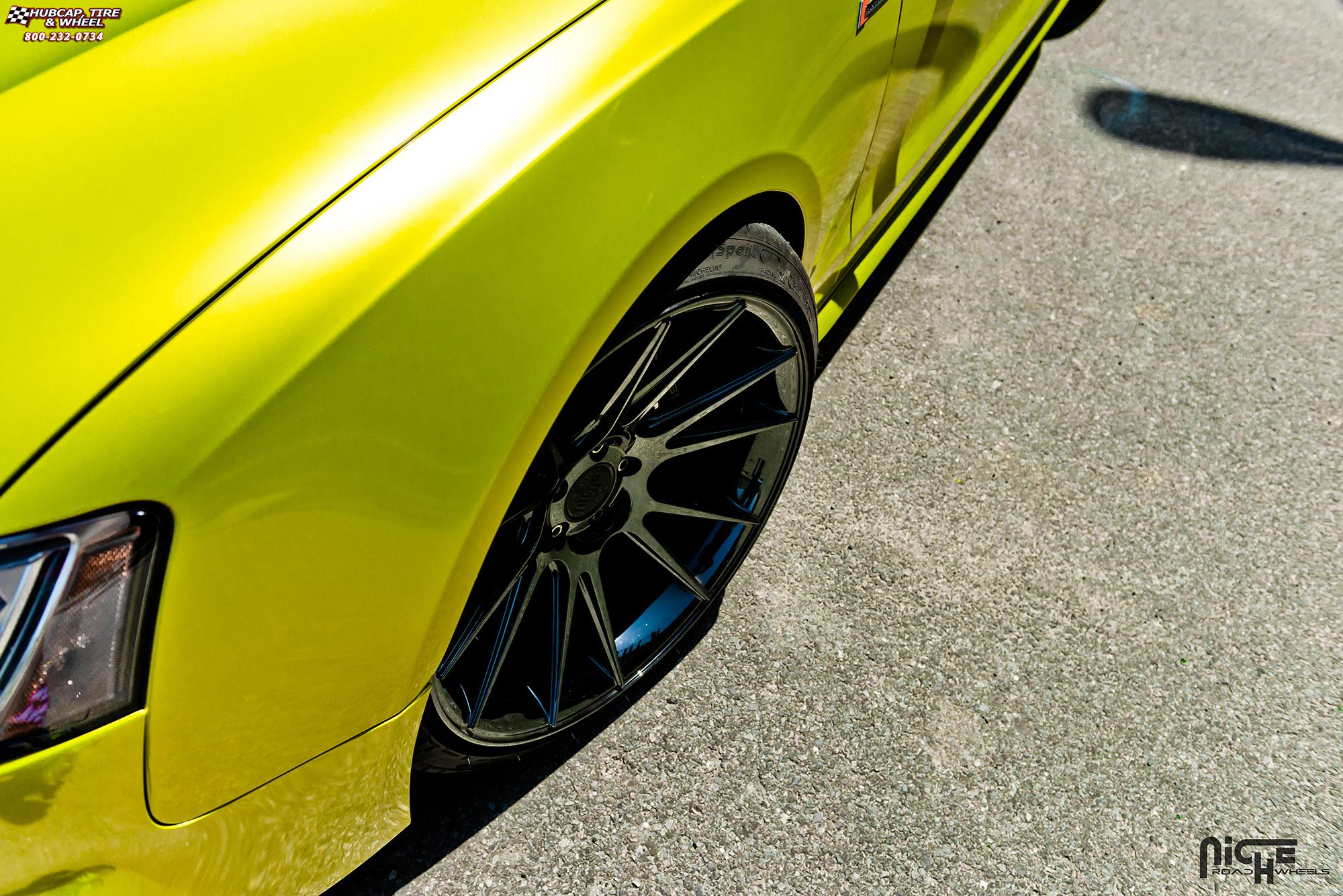 vehicle gallery/audi s5 niche vicenza m154 20x105  Black Chrome wheels and rims