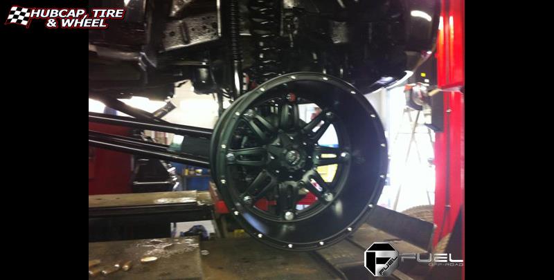 vehicle gallery/ford f 350 fuel hostage d531 0X0  Matte Black wheels and rims