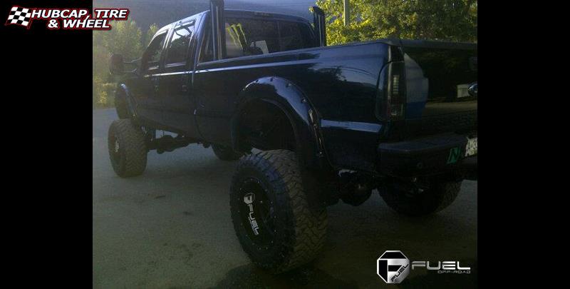 vehicle gallery/ford f 350 fuel hostage d531 0X0  Matte Black wheels and rims