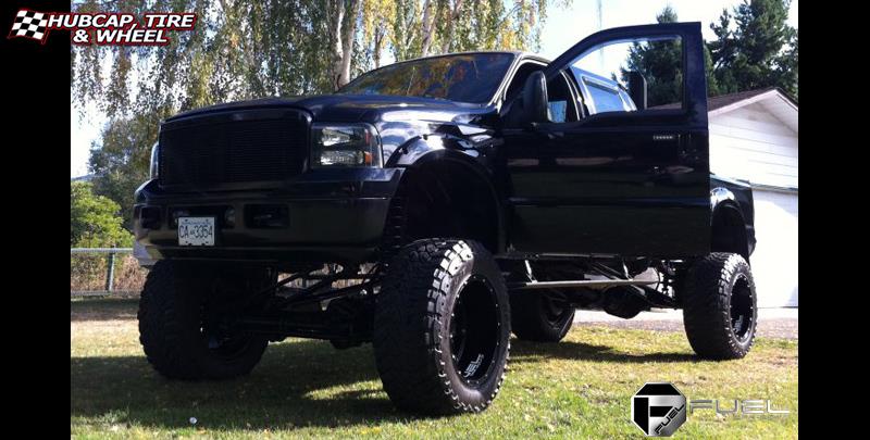 vehicle gallery/ford f 350 fuel hostage d531 0X0  Matte Black wheels and rims