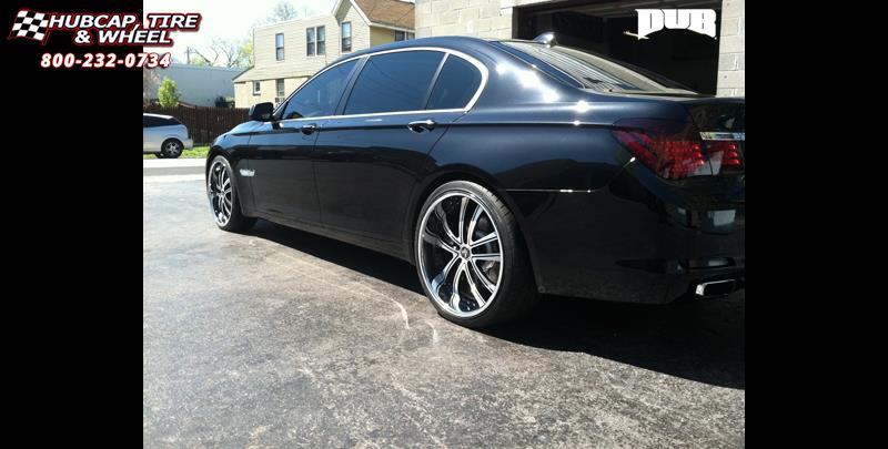vehicle gallery/bmw 7 series dub c15 technic 22X9  Custom Color Finish wheels and rims