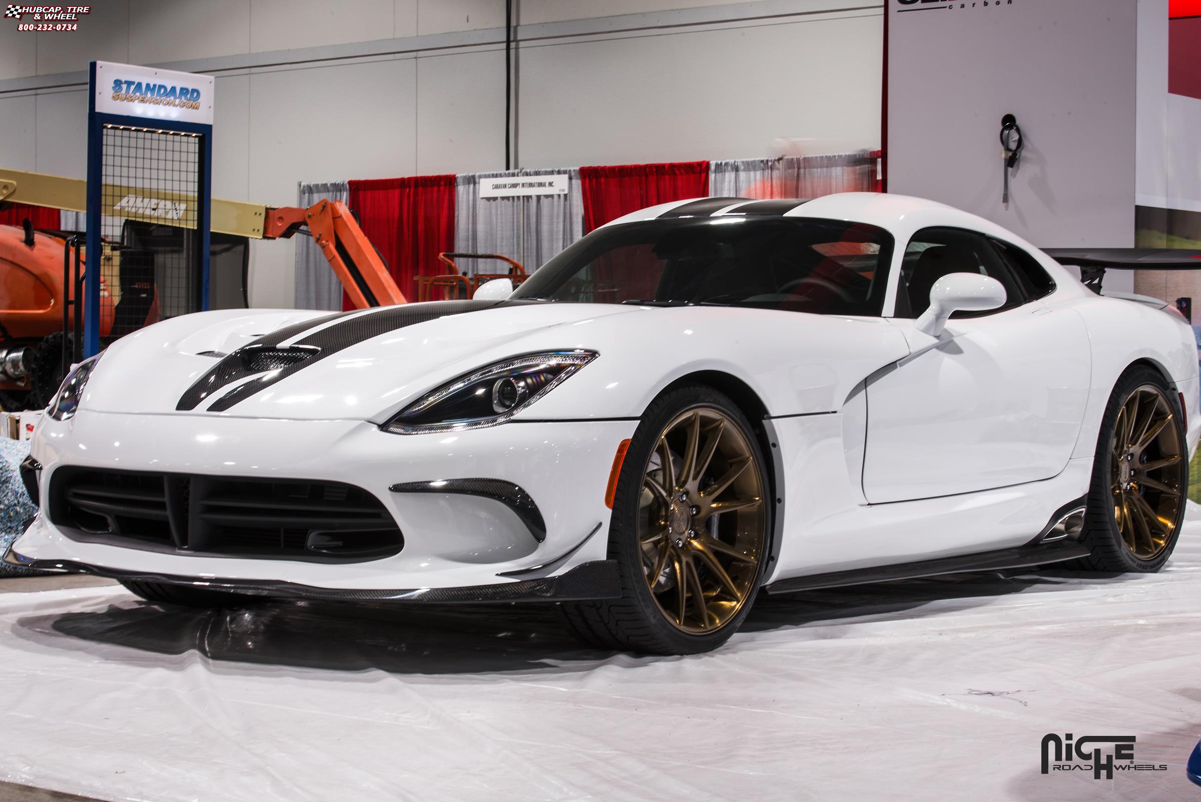 vehicle gallery/dodge viper niche vicenza 20x105  Brushed | Transparent Copper 1 wheels and rims
