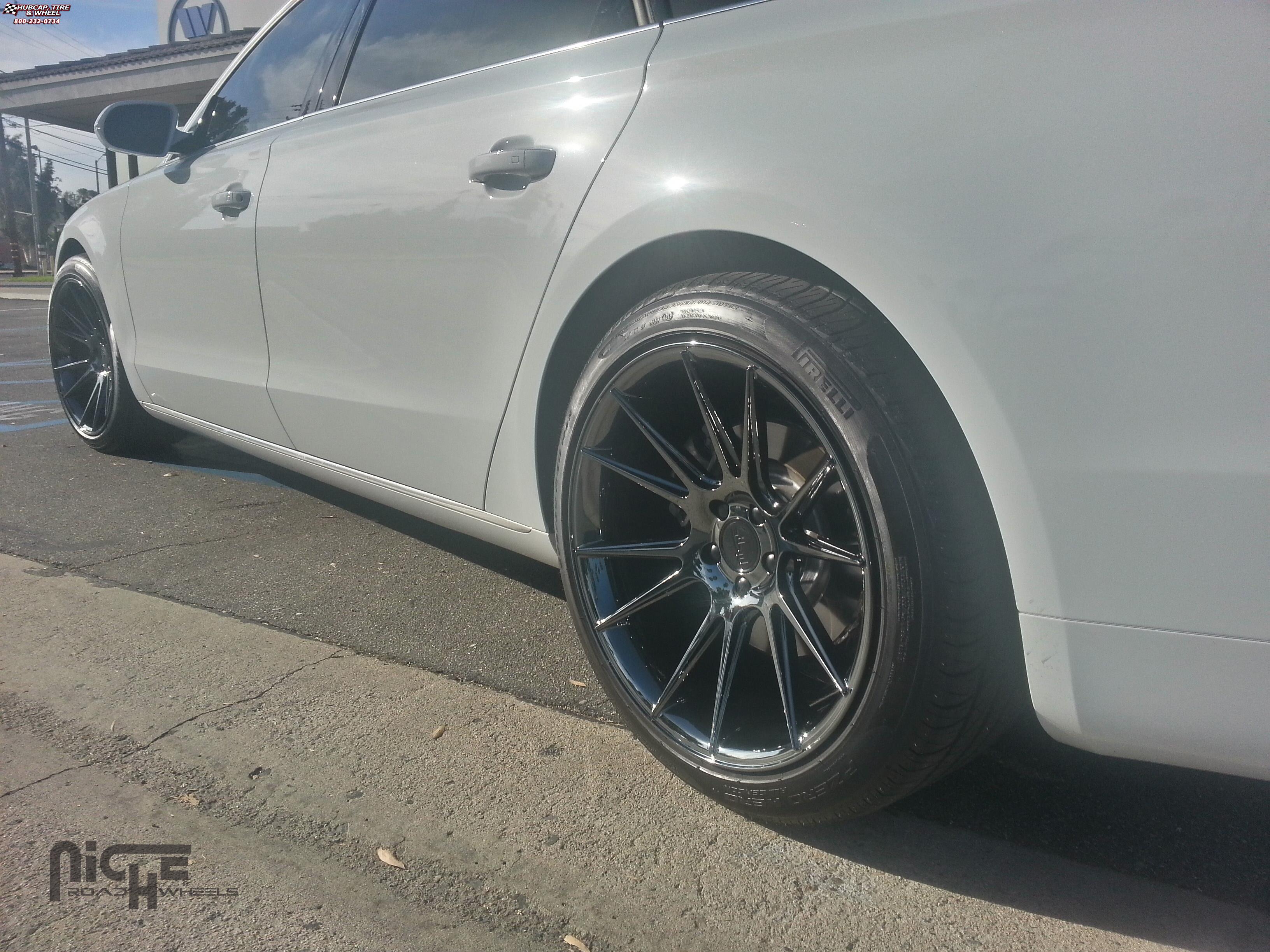 vehicle gallery/audi a8 niche vicenza m154 20x105  Black Chrome wheels and rims
