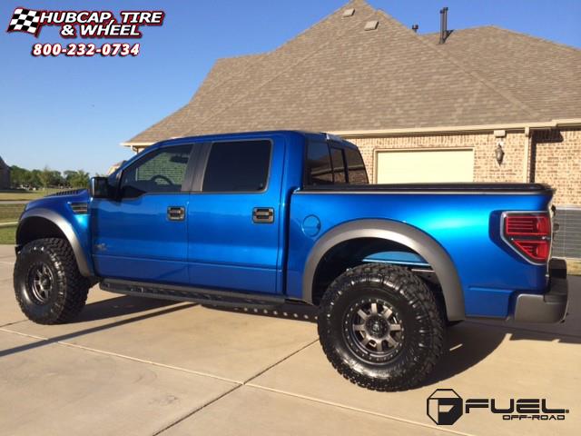 vehicle gallery/ford f 150 fuel trophy d552 0X0  Matte Anthracite w/ Black Ring wheels and rims
