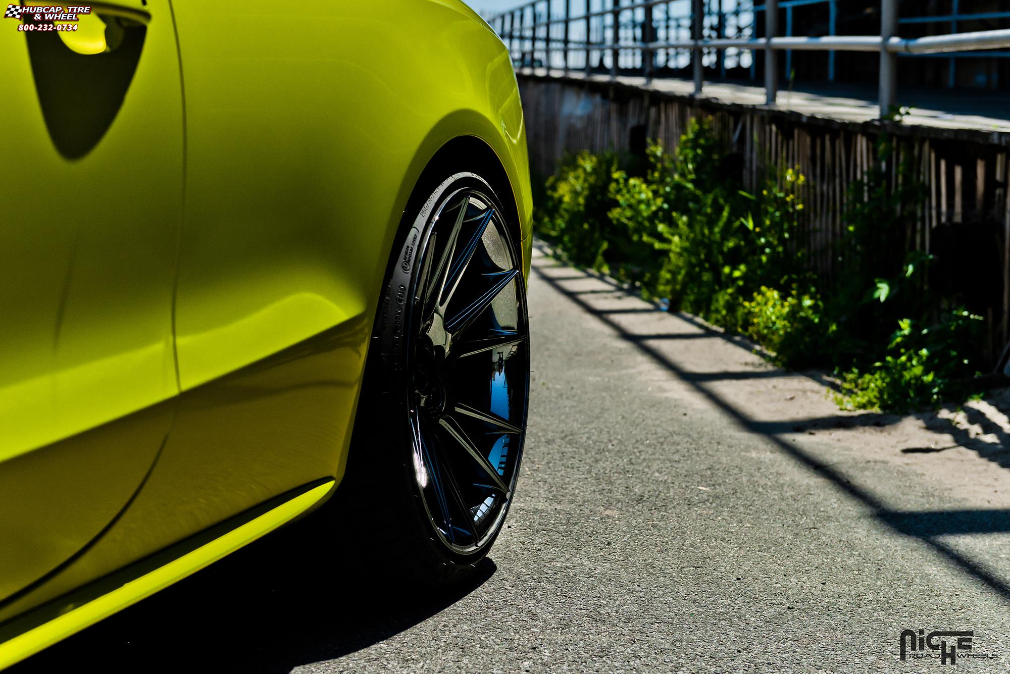 vehicle gallery/audi s5 niche vicenza m154 20x105  Black Chrome wheels and rims