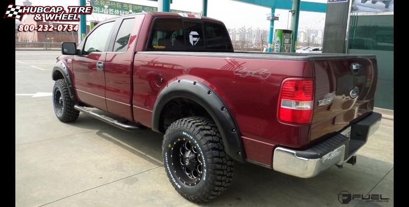 vehicle gallery/ford f 150 fuel revolver d525 17X9  Matte Black & Milled wheels and rims
