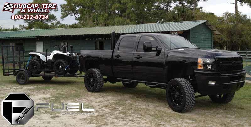 vehicle gallery/chevrolet 2500hd duramax fuel hostage d531 0X0  Matte Black wheels and rims