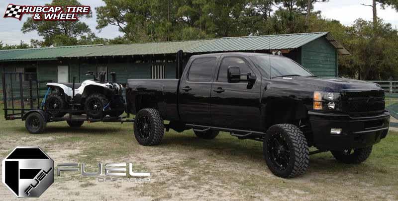 vehicle gallery/chevrolet 2500hd duramax fuel hostage d531 0X0  Matte Black wheels and rims