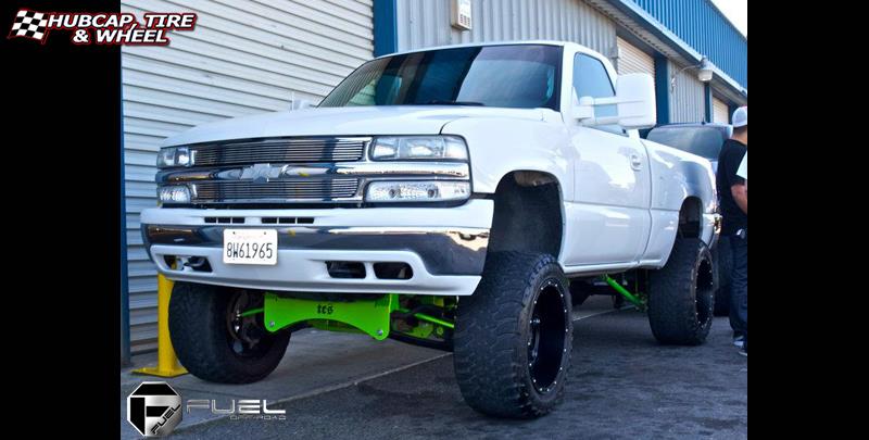 vehicle gallery/chevrolet silverado 1500 fuel hostage d531 0X0  Matte Black wheels and rims