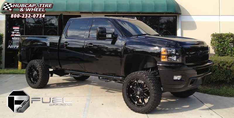 vehicle gallery/chevrolet 2500hd duramax fuel hostage d531 0X0  Matte Black wheels and rims