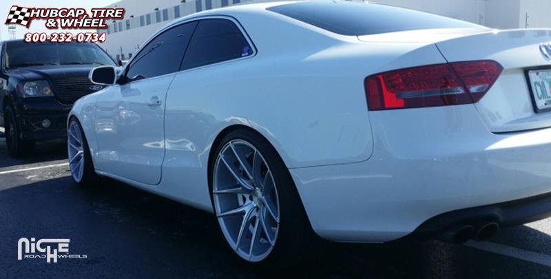 vehicle gallery/audi s5 niche targa m131 20x105  Silver & Machined wheels and rims