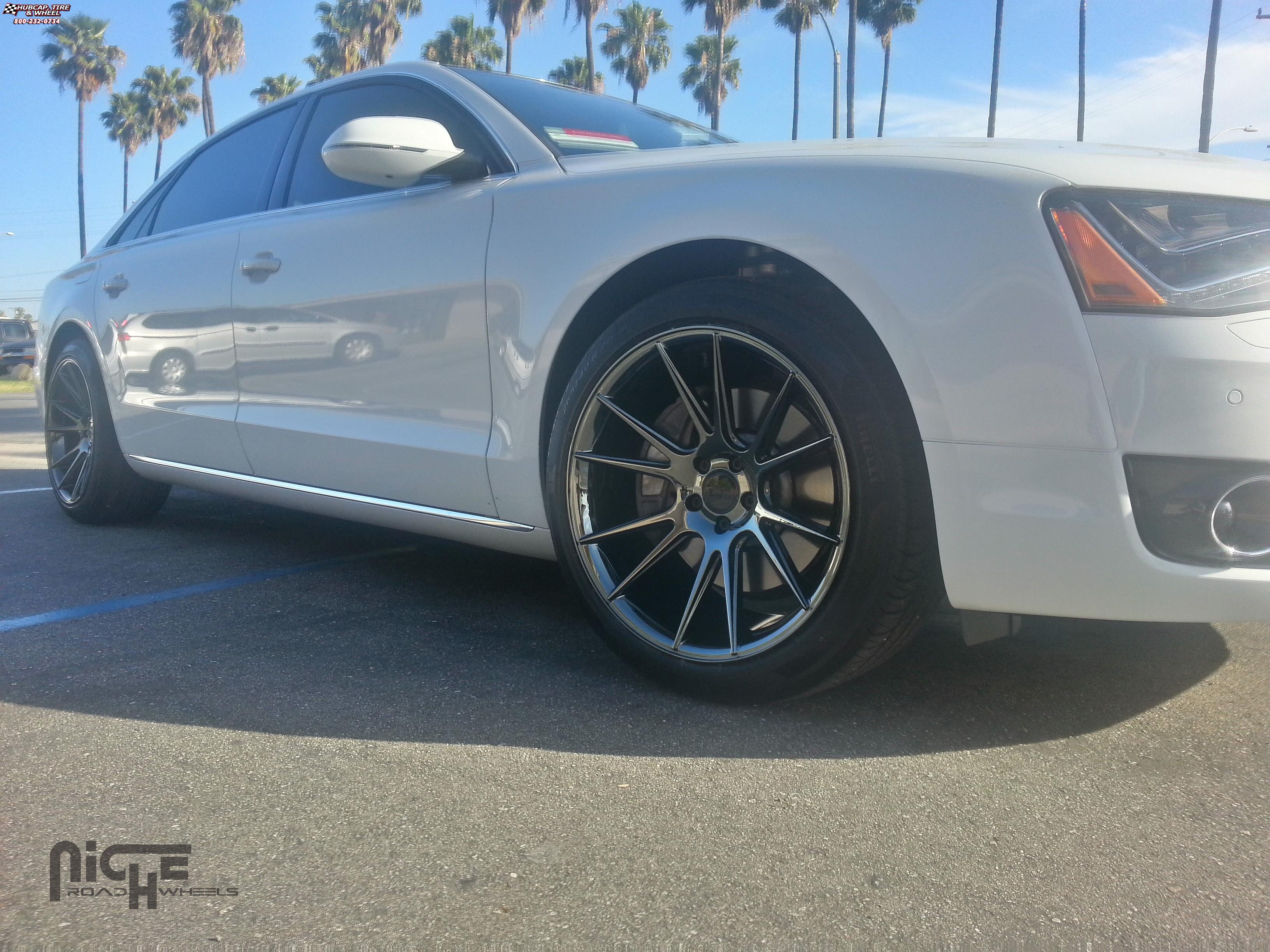 vehicle gallery/audi a8 niche vicenza m154 20x105  Black Chrome wheels and rims