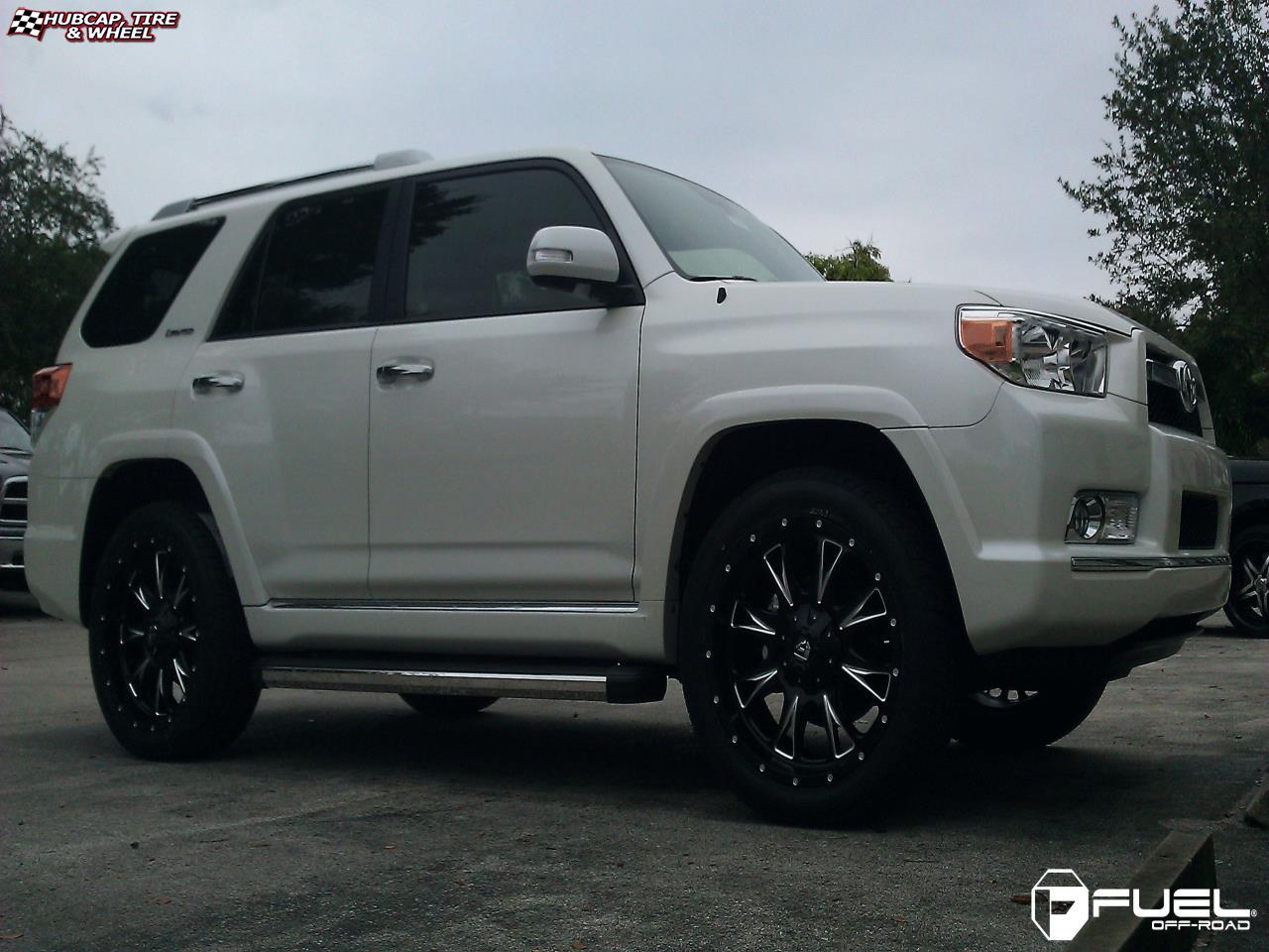 vehicle gallery/toyota 4 runner fuel throttle d513 0X0  Matte Black & Milled wheels and rims